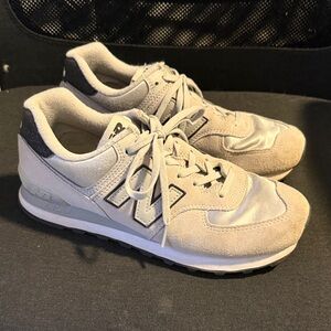 New Balance Cream and Black Sneakers